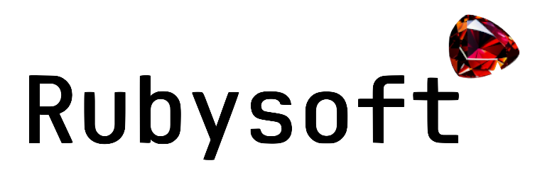 Rubysoft logo.